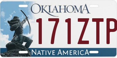 OK license plate 171ZTP