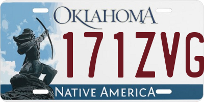 OK license plate 171ZVG