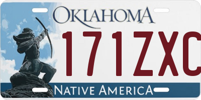 OK license plate 171ZXC