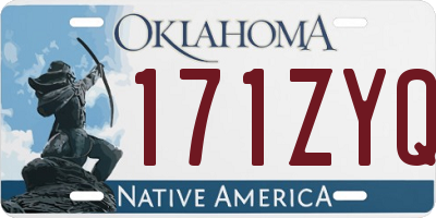 OK license plate 171ZYQ