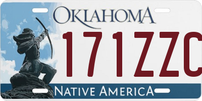 OK license plate 171ZZC