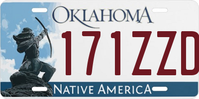 OK license plate 171ZZD