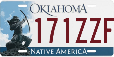 OK license plate 171ZZF
