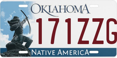 OK license plate 171ZZG