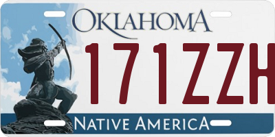 OK license plate 171ZZH