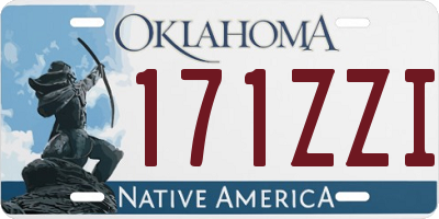 OK license plate 171ZZI