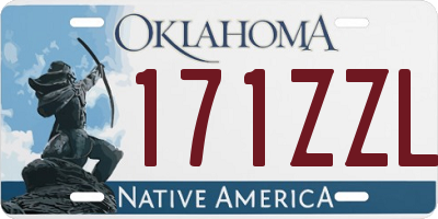 OK license plate 171ZZL