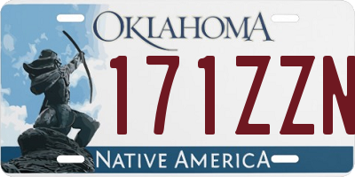 OK license plate 171ZZN