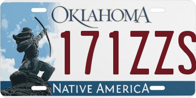 OK license plate 171ZZS