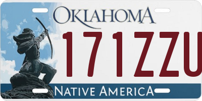 OK license plate 171ZZU