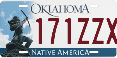 OK license plate 171ZZX