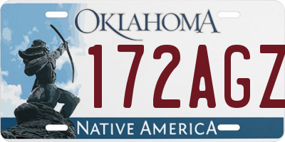 OK license plate 172AGZ