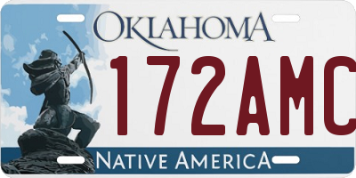 OK license plate 172AMC
