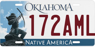OK license plate 172AML