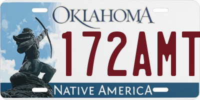 OK license plate 172AMT