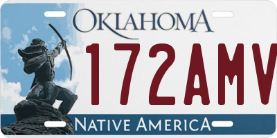 OK license plate 172AMV