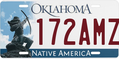 OK license plate 172AMZ