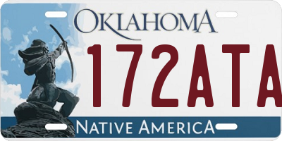 OK license plate 172ATA