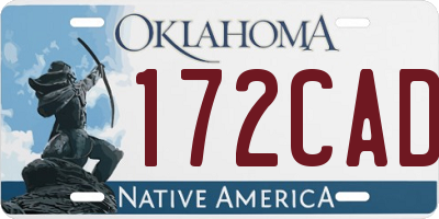 OK license plate 172CAD