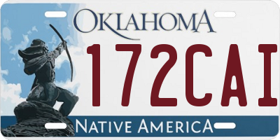 OK license plate 172CAI