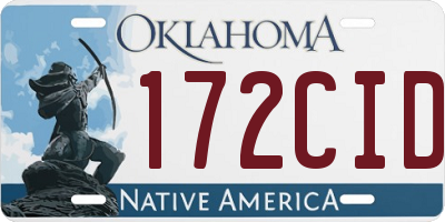 OK license plate 172CID