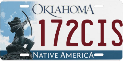 OK license plate 172CIS
