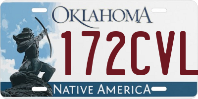 OK license plate 172CVL