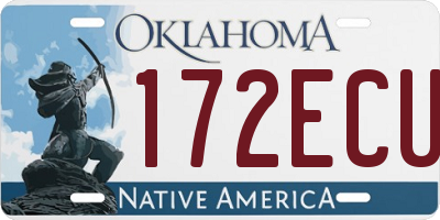 OK license plate 172ECU