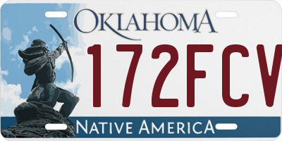 OK license plate 172FCV
