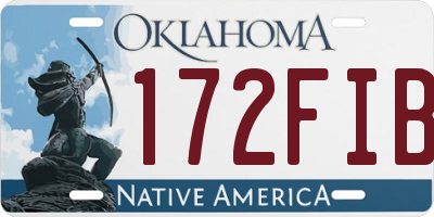OK license plate 172FIB