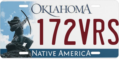 OK license plate 172VRS