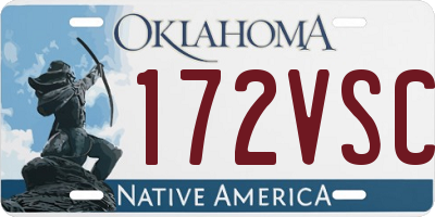 OK license plate 172VSC