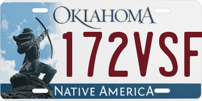 OK license plate 172VSF