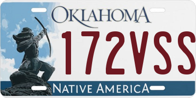 OK license plate 172VSS