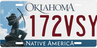 OK license plate 172VSY