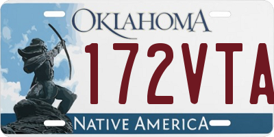 OK license plate 172VTA