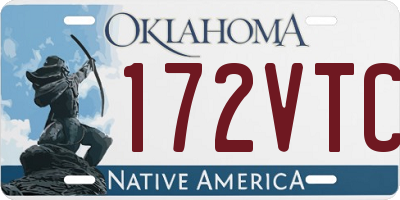 OK license plate 172VTC