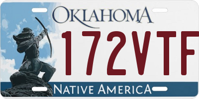 OK license plate 172VTF