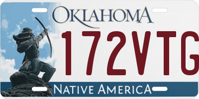 OK license plate 172VTG