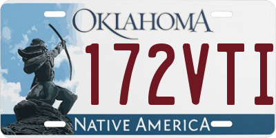 OK license plate 172VTI