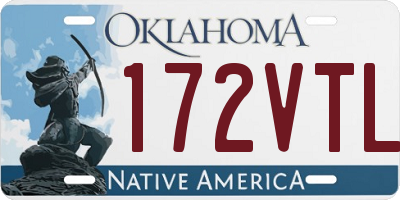 OK license plate 172VTL