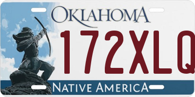 OK license plate 172XLQ