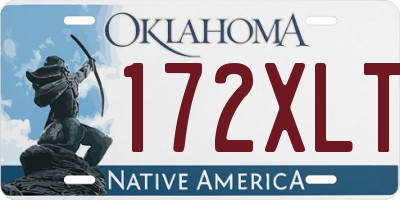 OK license plate 172XLT