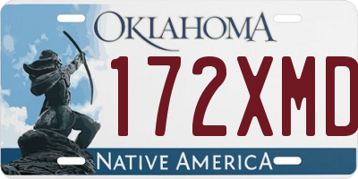 OK license plate 172XMD
