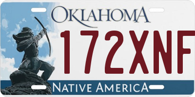 OK license plate 172XNF