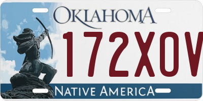 OK license plate 172XOV