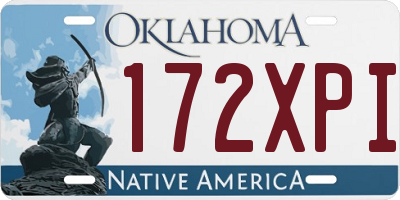 OK license plate 172XPI