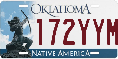 OK license plate 172YYM
