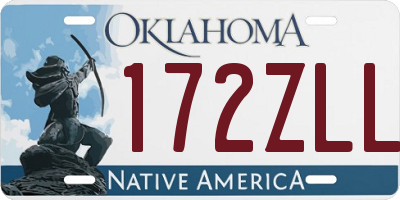 OK license plate 172ZLL
