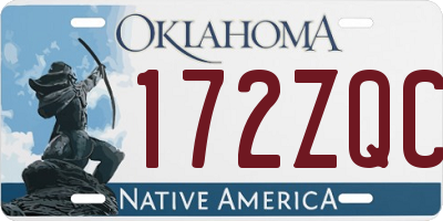 OK license plate 172ZQC